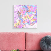 Pastel Lily Liebe Leinwanddruck (Insitu (Wohnzimmer))