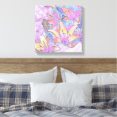 Pastel Lily Liebe Leinwanddruck (Insitu (Schlafzimmer))