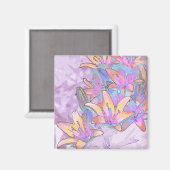 Pastel Lily Liebe Magnet (Vorderseite/Rückseite)