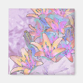 Pastel Lily Liebe Magnet (Vorne)