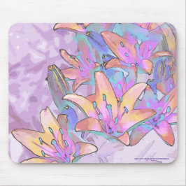 Pastel Lily Liebe Mousepad