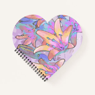Pastel Lily Liebe Notizblock