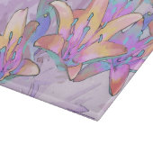 Pastel Lily Liebe Schneidebrett (Ecke)