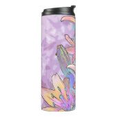 Pastel Lily Liebe Thermosbecher (Nach links gedreht)