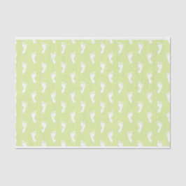 PASTEL LIME GREEN BABY FEET SEIDENPAPIER