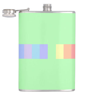 Pastel Lime Green Flachmann