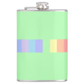 Pastel Lime Green Flachmann (Vorderseite)