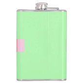 Pastel Lime Green Flachmann (Rückseite)