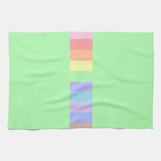 Pastel Lime Green Geschirrtuch (Horizontal)