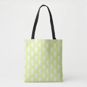 PASTEL LIME GREEN MIT WEISSEN BABYFÜTTEN TASCHE (Vorderseite)