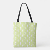 PASTEL LIME GREEN MIT WEISSEN BABYFÜTTEN TASCHE (Rückseite)