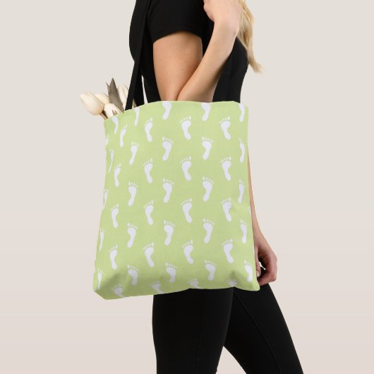 PASTEL LIME GREEN MIT WEISSEN BABYFÜTTEN TASCHE (Von Nahem)