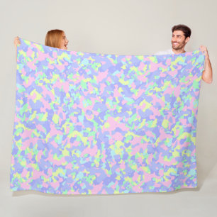 Pastel Limone Fleece Sherpa Blanket