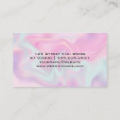 Pastel Liquid Background Visitenkarte (Rückseite)