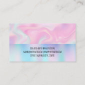 Pastel Liquid Background Visitenkarte (Rückseite)