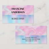 Pastel Liquid Background Visitenkarte (Vorne/Hinten)