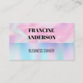 Pastel Liquid Background Visitenkarte (Vorderseite)