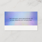 Pastel Liquide Foil Texture Visitenkarte (Rückseite)
