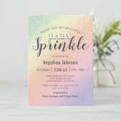 Pastel Little Baby Sprinkle | NIEDLICH Einladung (Stehend Vorderseite)
