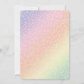 Pastel Little Baby Sprinkle | NIEDLICH Einladung (Rückseite)