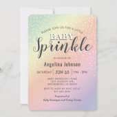 Pastel Little Baby Sprinkle | NIEDLICH Einladung (Vorderseite)
