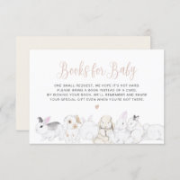 Pastel Little Bunny Rabbit Books for Baby Card