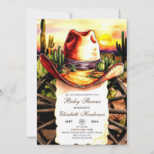 Pastel Little Western Cowboy Babydusche