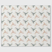 Pastel Little Whale Gender Neutral und Polka Dots Geschenkpapier (Flach)