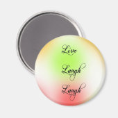 Pastel Live, Lachen, Liebe Magnet (Vorderseite/Rückseite)