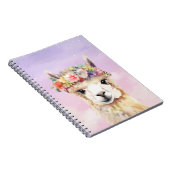 Pastel Llama-Notebook Notizblock (Rechte Seite)