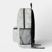 Pastel Llama Pattern Bedruckter Rucksack (Rechts)