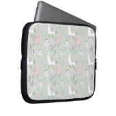 Pastel Llama Pattern Laptopschutzhülle (Vorne Rechts)