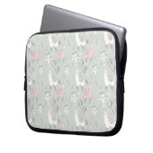 Pastel Llama Pattern Laptopschutzhülle (Vorderseite Links)