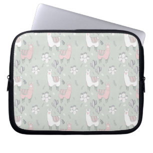 Pastel Llama Pattern Laptopschutzhülle