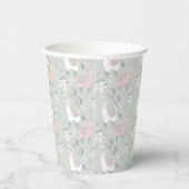 Pastel Llama Pattern Pappbecher (Rechts)