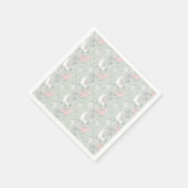 Pastel Llama Pattern Serviette (Ecke)