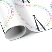 Pastel London Eye Theme Wrapping Paper Geschenkpapier (Rolleneckpunkt)