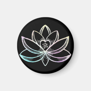 Pastel-Lotos  Magnet