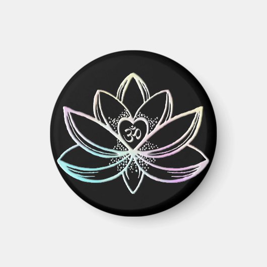 Pastel-Lotos Magnet (Vorne)
