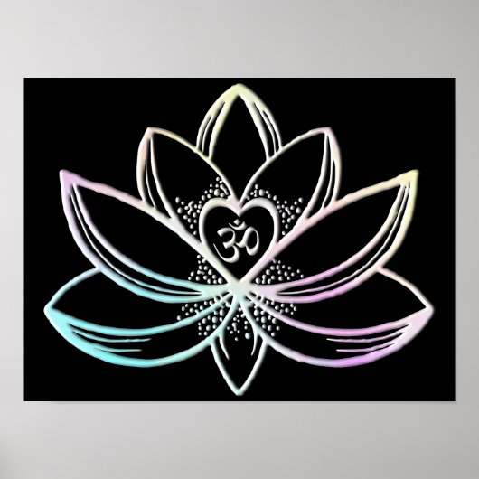 Pastel-Lotos Poster (Vorne)