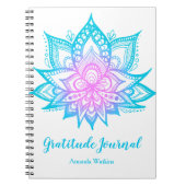 Pastel Lotus Blume Meditation Dankesblatt Notizblock (Vorderseite)