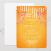 Pastel Lovebirds Engagement Party Einladung (Vorne/Hinten)