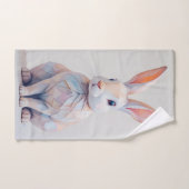 Pastel Low-Poly Bunny Handtuch (Handtuch)