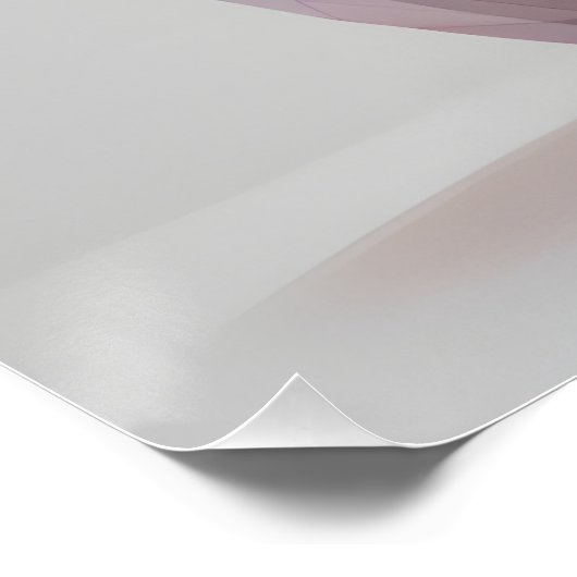 Pastel Low-Poly Bunny Poster (Ecke)