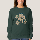 Pastel Lucky Kleeblatt Clover St Patrick`s Day Sweatshirt (Vorderseite)