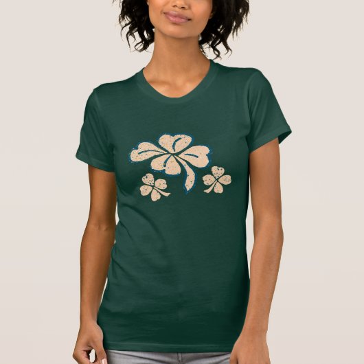 Pastel Lucky Kleeblatt Clover St. Patrick`s Day T- T-Shirt (Vorderseite)