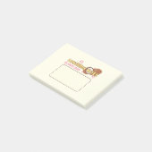 Pastel Lunch Box benutzerdefinierte Spaß hinzufüge Post-it Klebezettel (angewinkelt)