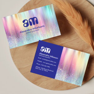Pastel Luxe Gradient Design Visitenkarte