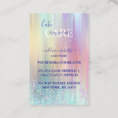 Pastel Luxe Gradient Tortenpflege  Visitenkarte (Rückseite)