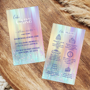 Pastel Luxe Gradient Tortenpflege  Visitenkarte